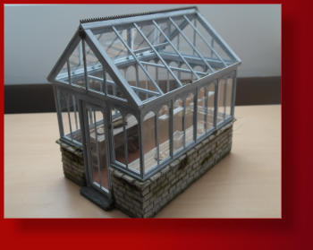 Victorian green house, sand stone base